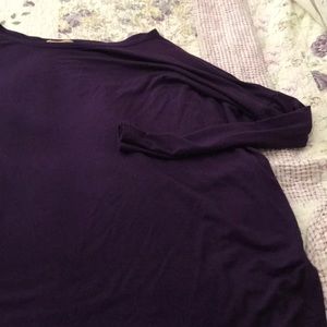 Light weight deep purple long sleeves shirt